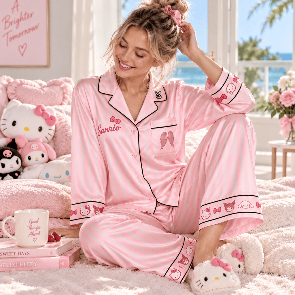 SRIO Women’s Premium Signature Satin Pajama Set NTNA