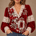 OSB Lace-Trimmed Women’s Blouse HTTT
