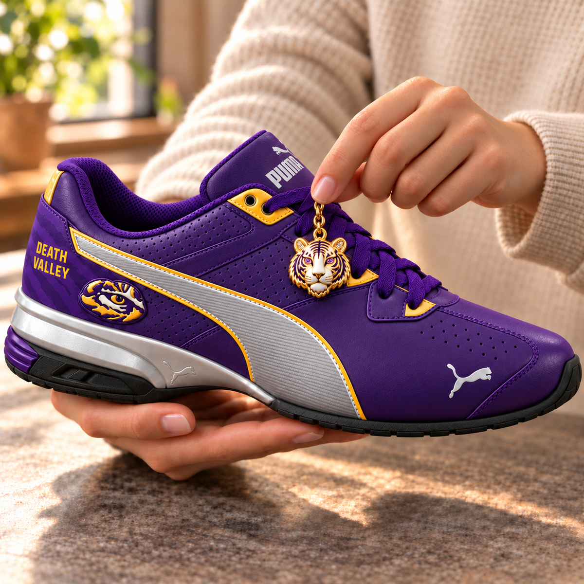LSUT Premium Low-Top Sneakers with Charm NHVH