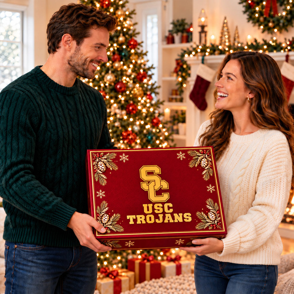 Premium USC Christmas Bell Ornament PVNA