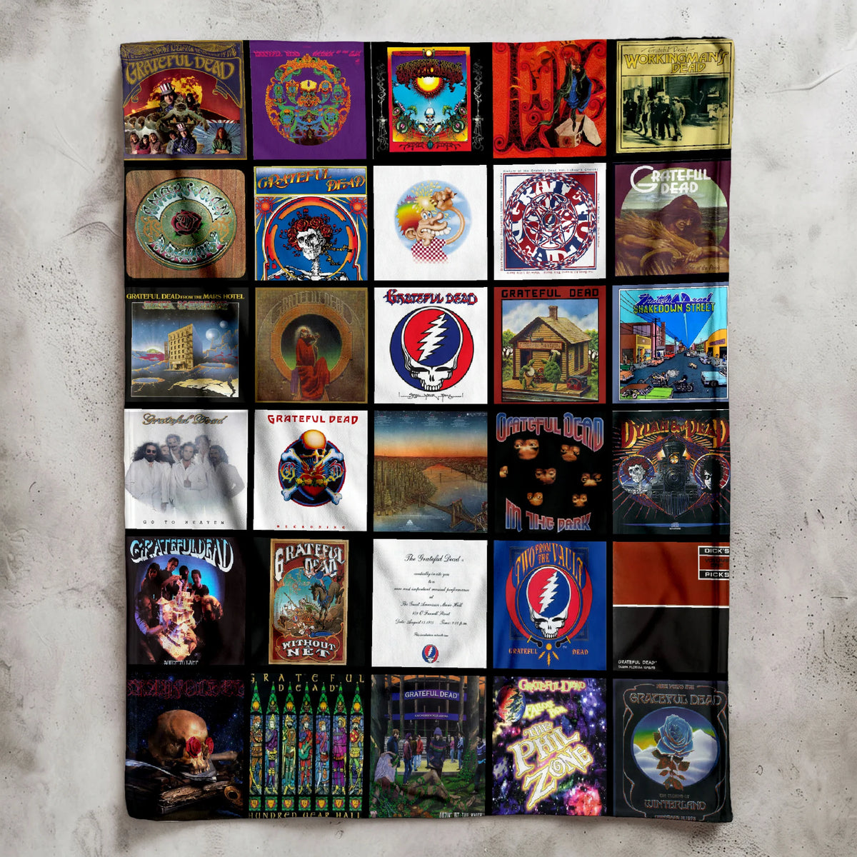 GRFD Albums Collage Sherpa Blanket DNBN