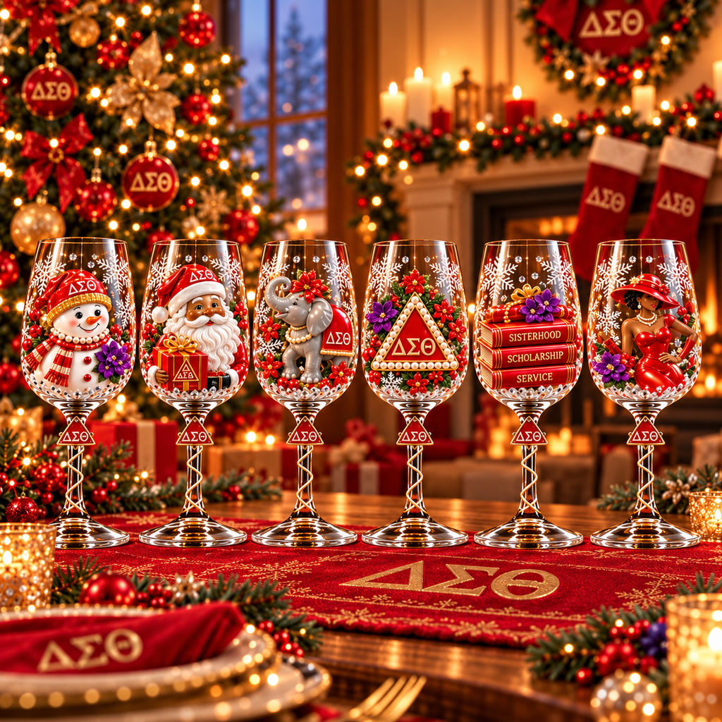 DST Premium Sculpted Crystal Wine Glass Collector Set TTNL