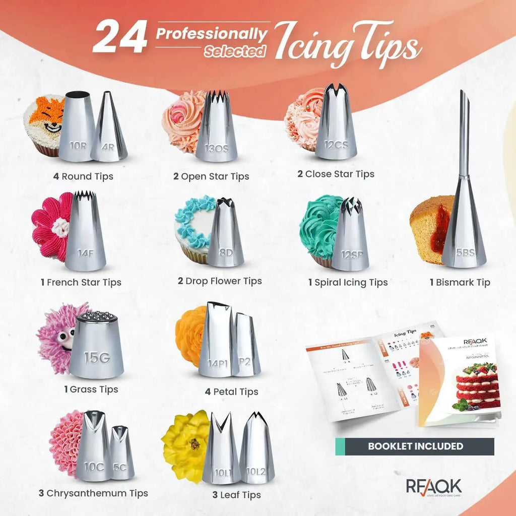 700Pcs Complete Cake Decorating Tools Kit with Revolving Turntable, Piping Tips, Springform Cake Pans, Letter Number Molds