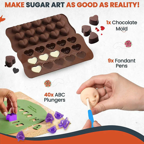 700Pcs Complete Cake Decorating Tools Kit with Revolving Turntable, Piping Tips, Springform Cake Pans, Letter Number Molds