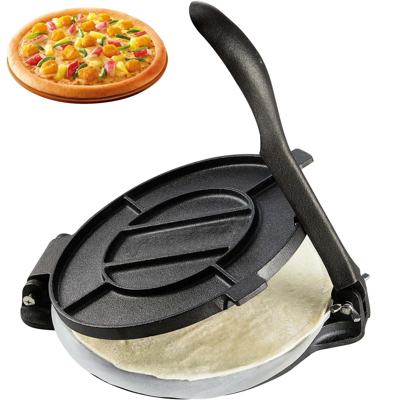 SucceBuy Tortilla PressCast Iron Heavy Duty Tortilladora Press Dough Maker for Flour Tortilla