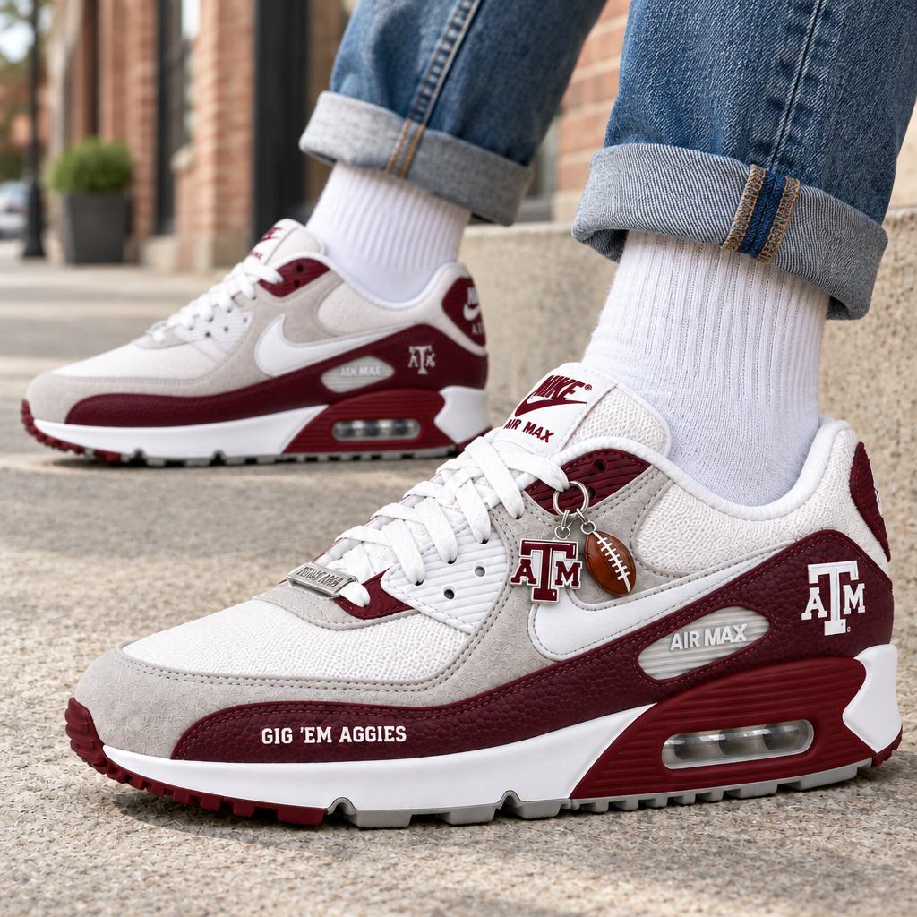 Texas A M Aggies Premium Low-Top Sneakers