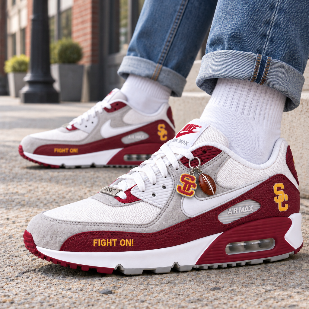 USC Trojans Premium Low-Top Sneakers