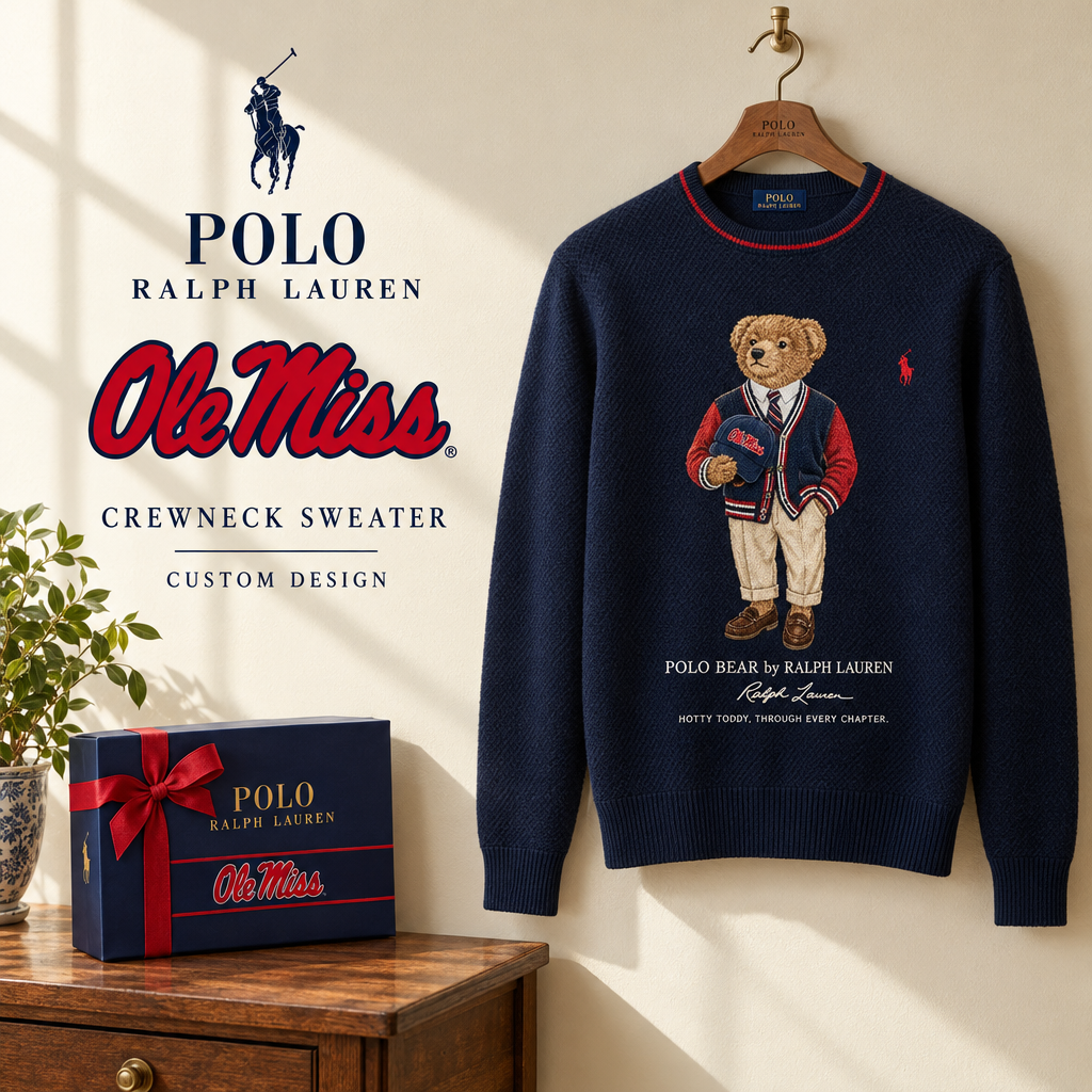 Ole Miss Rebels Premium Crewneck Sweater