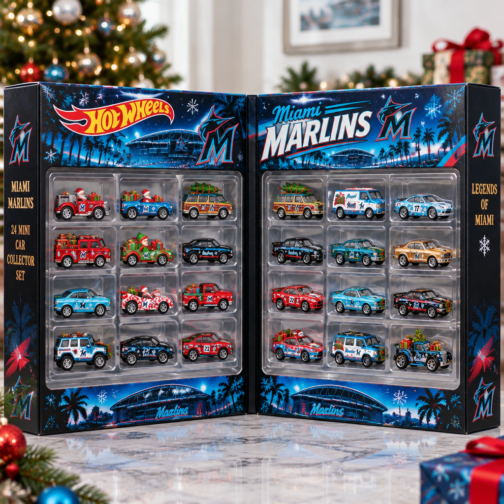 Miami Marlins Premium Mini Car Advent Calendar